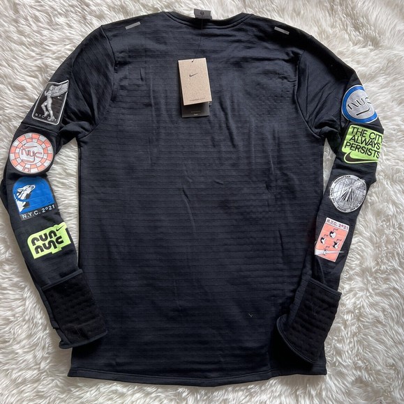 Nike Therma Fit Repel Element NYC Running LS Shirt DN7487-010 Men Sz S NWT - Picture 10 of 11